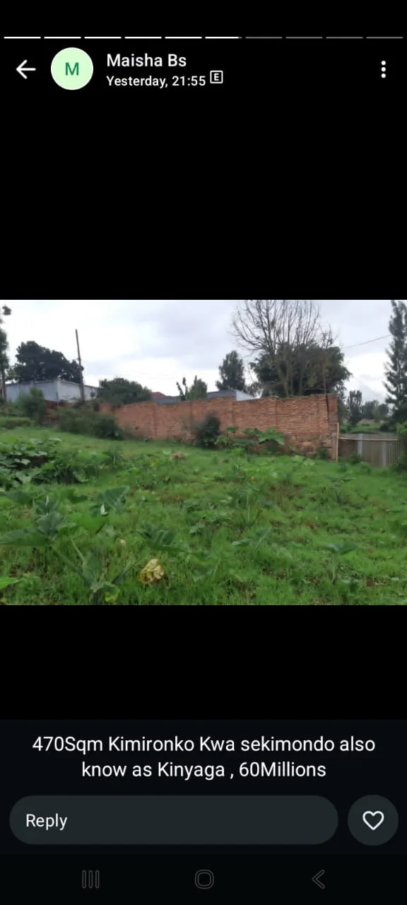 Land in Kimironko, Gasabo for Sale