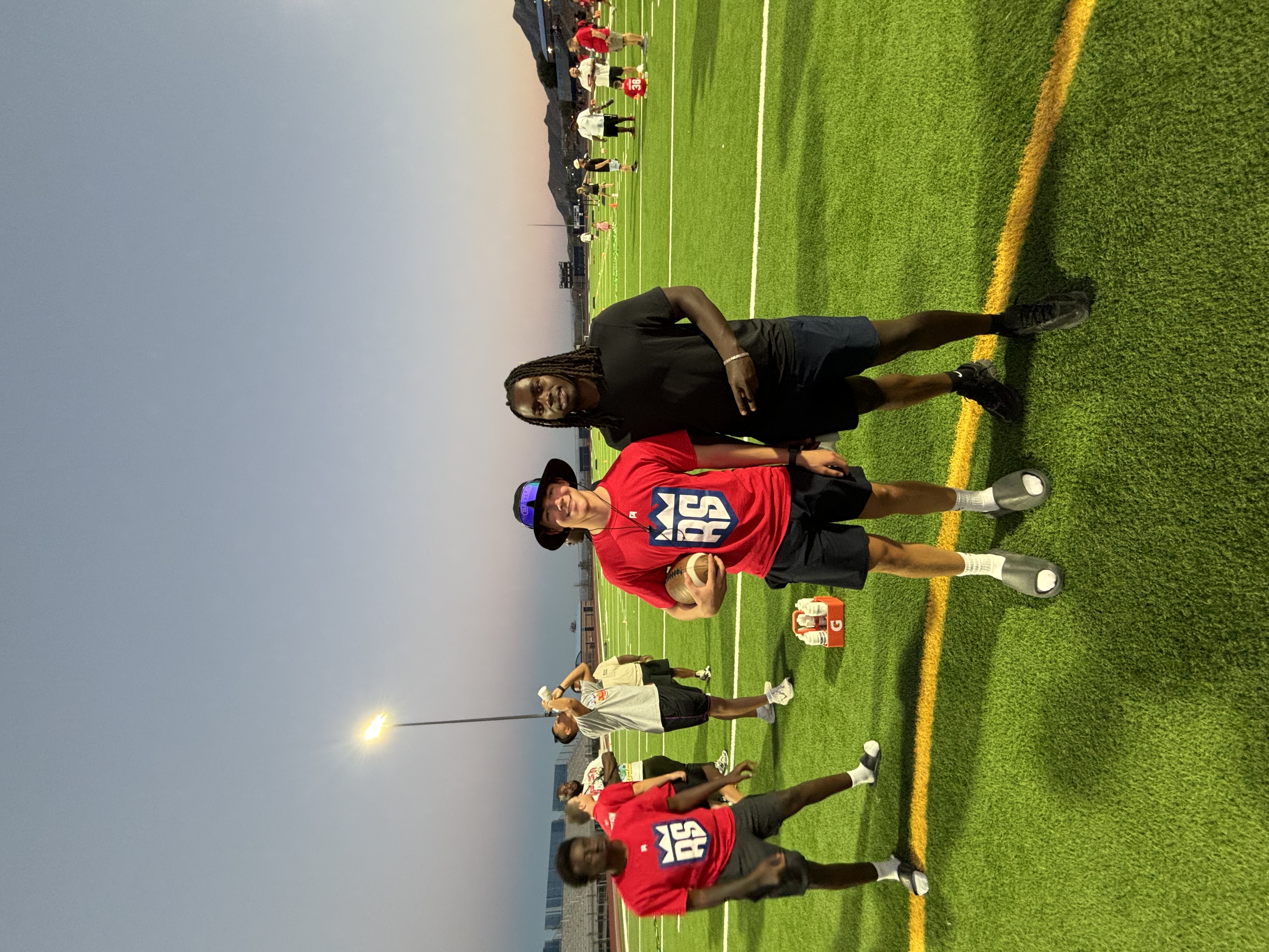 Image Had a great time coaching up the youth and competing today at the Rhamondre Stevenson Camp! Thanks to Phase 1 for hosting it!