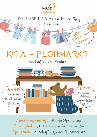 Flohmarkt in der WABE-Kita