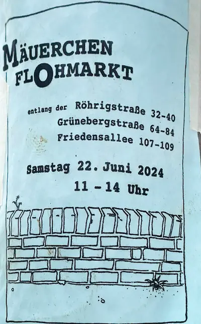 Mäuerchen Flohmarkt 