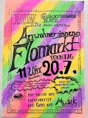 Anwohner Flohmarkt Glückburger Platz 
