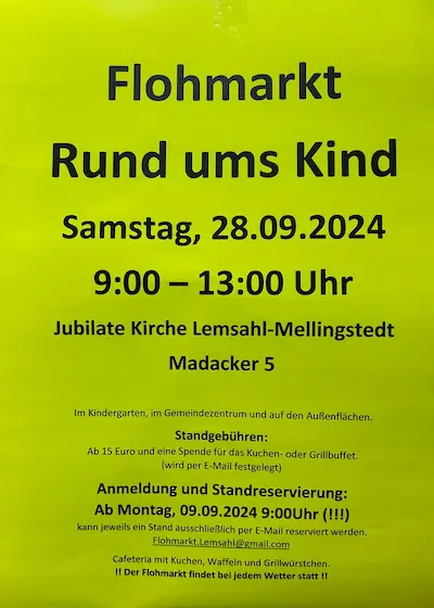 Flohmarkt Rund ums Kind