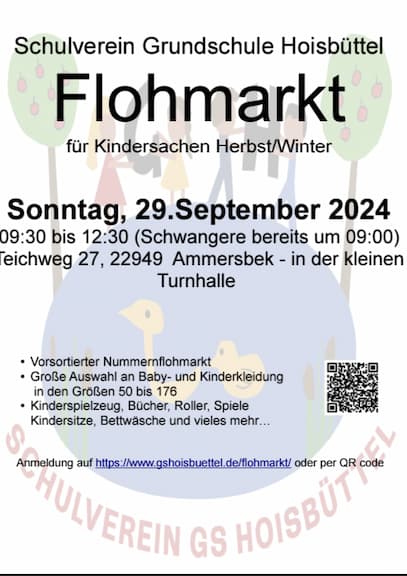 Schulverein Grundschule Hoisbüttel Flohmarkt