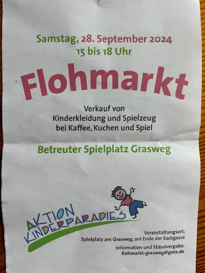 Flohmarkt Spielplatz am Grasweg