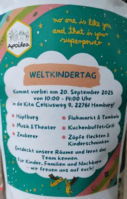 Weltkindertag bei der Kita Apoidea mit Flohmarkt