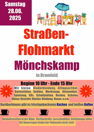 Straßen-Flohmarkt im Mönchskamp