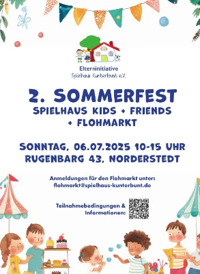  Sommerfest mit Flohmarkt beim Spielhaus Kunterbunt