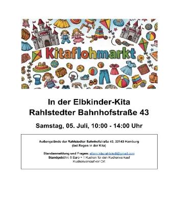 Flohmarkt in der Elbkinder-Kita Rahlstedter Bahnhofstraße