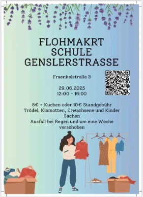 Flohmarkt an der Schule Genslerstraße
