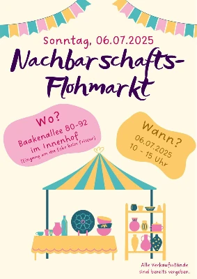 Nachbarschafts-Flohmarkt Baakenallee 80–92