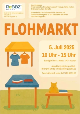 Flohmarkt auf dem Schulgelände des ReBBZ Schwarzenbergstraße