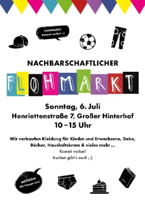 Nachbarschaftlicher Flohmarkt in der Henriettenstraße