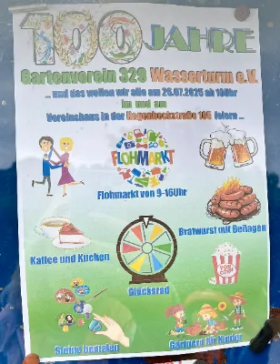 Flohmarkt beim Gartenverein 329 Wasserturm e.V. 