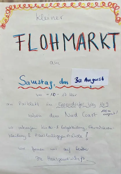 Kleiner Flohmarkt am Eppendorfer Weg 