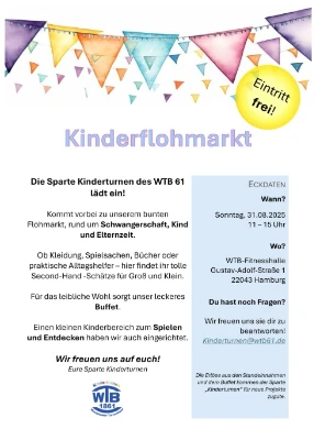 Kinder-Flohmarkt WTB-Fitnesshalle