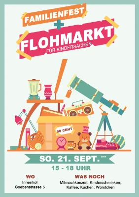 Familienfest mit Flohmarkt für Kindersachen