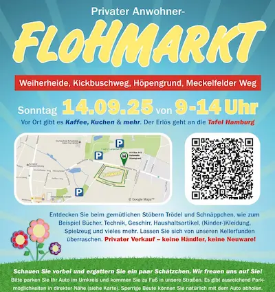 Anwohner-Flohmarkt in Harburg-Sinstorf