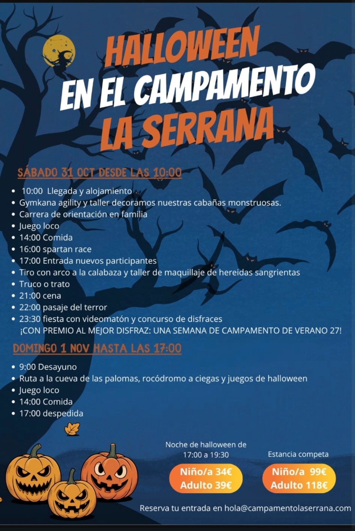 Evento de Halloween para niños
