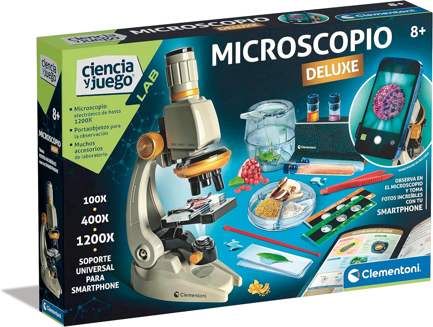 Clementoni Microscopio Smart Deluxe 1200x