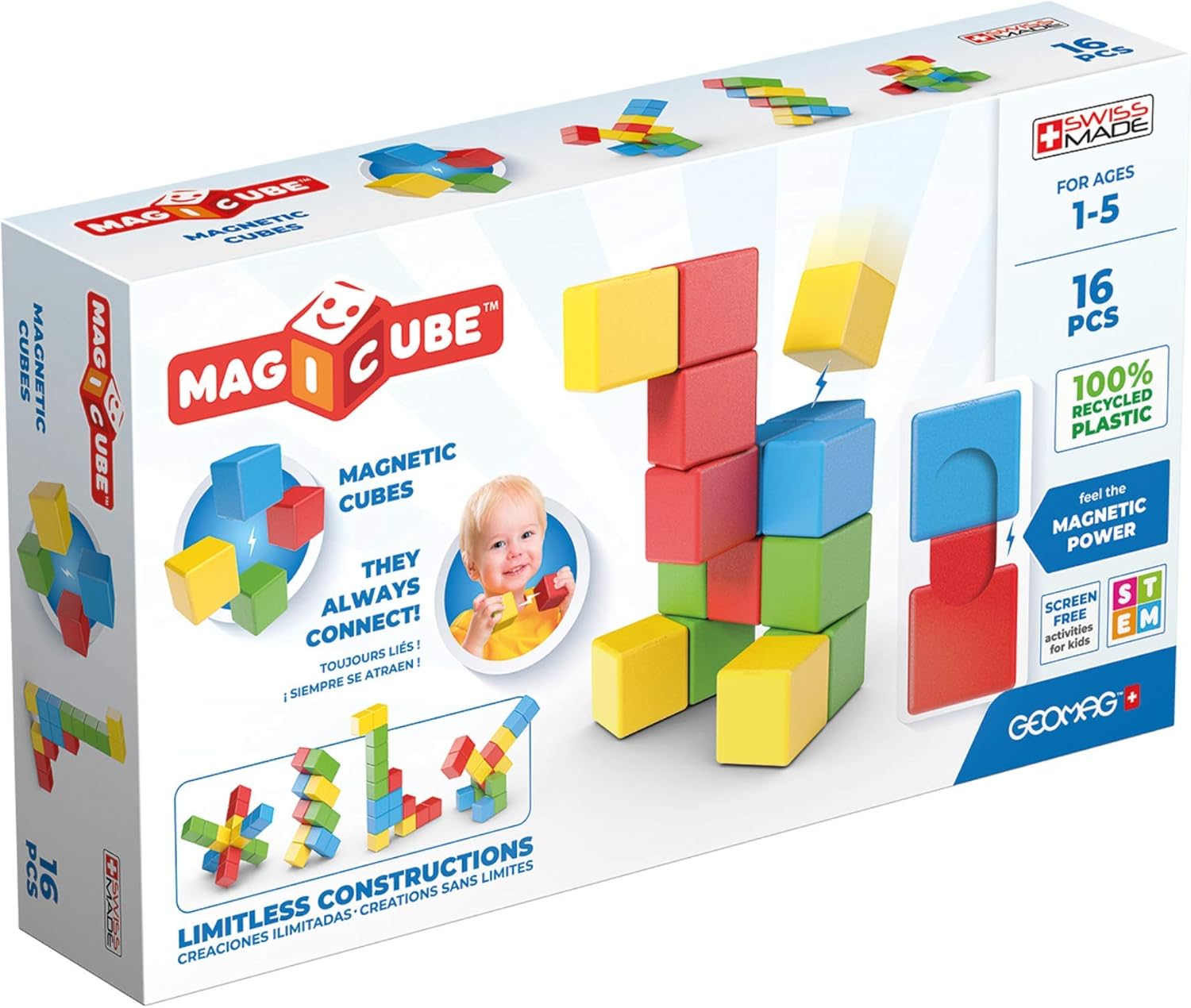 Geomag Magicube Full Color (16 piezas)