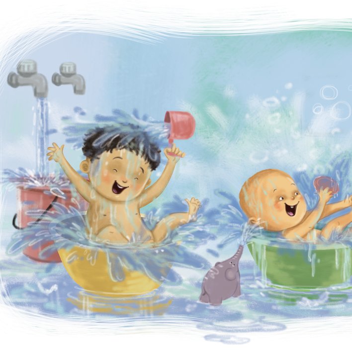 ¡Es la hora del baño!