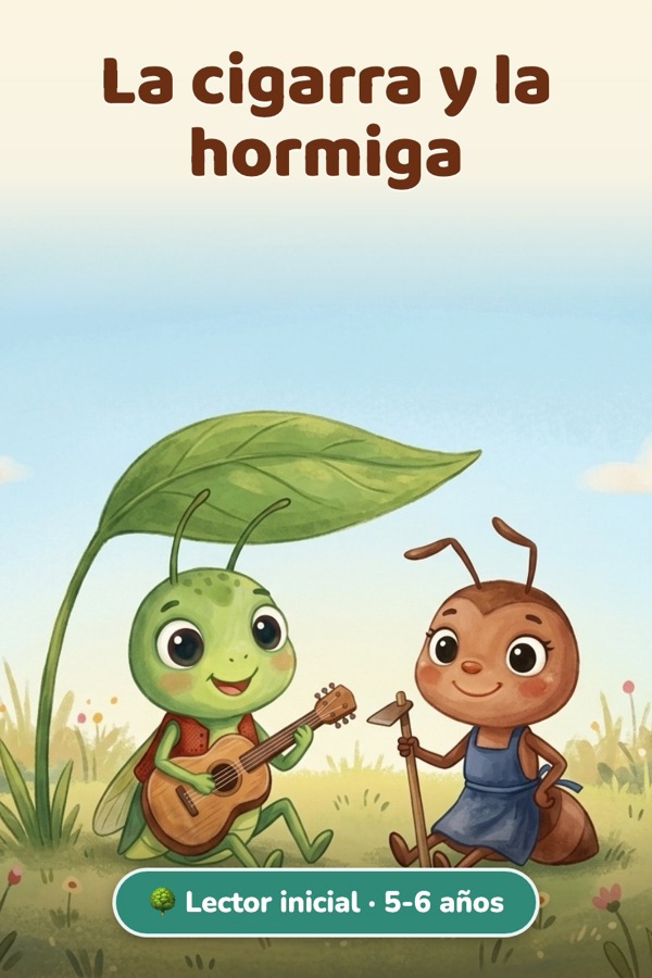 La cigarra y la hormiga · Lector inicial (5-6 años)