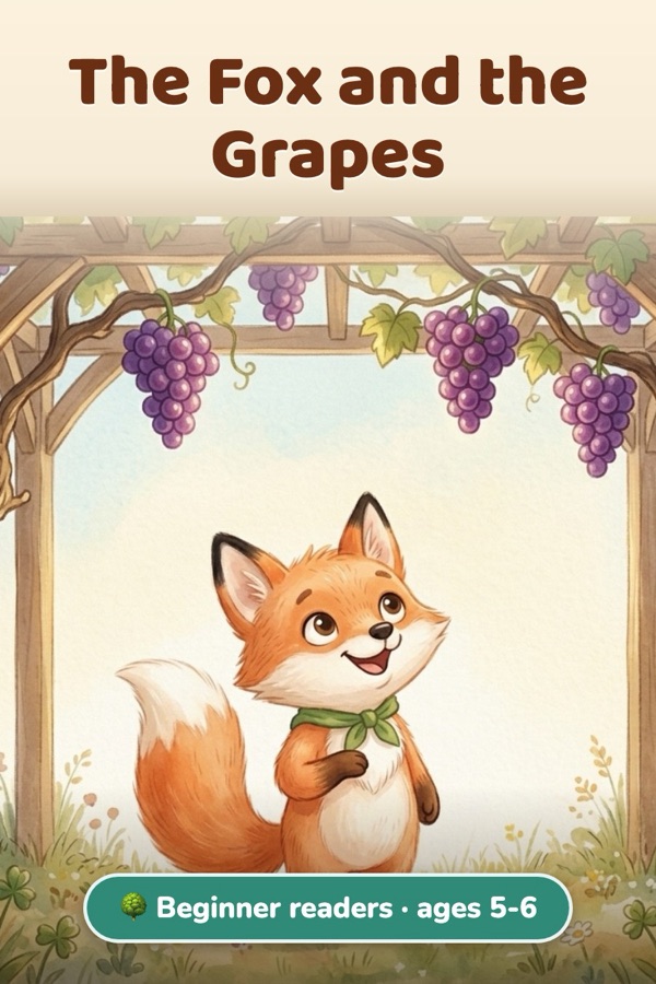 The Fox and the Grapes · Beginner readers (ages 5-6)