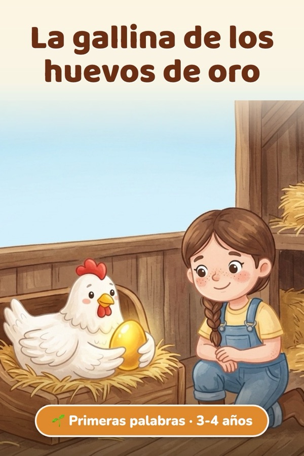 La gallina de los huevos de oro · Primeras palabras (3-4 años)