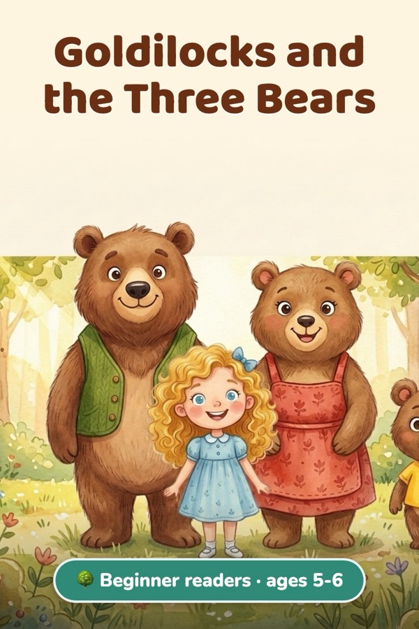 Goldilocks and the Three Bears · Beginner readers (ages 5-6)