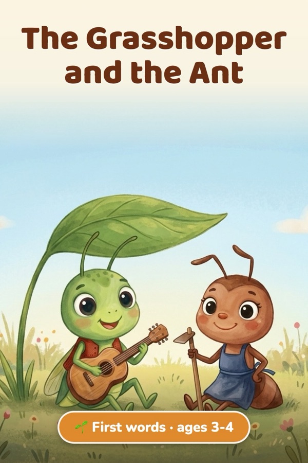 The Grasshopper and the Ant · First words (ages 3-4)
