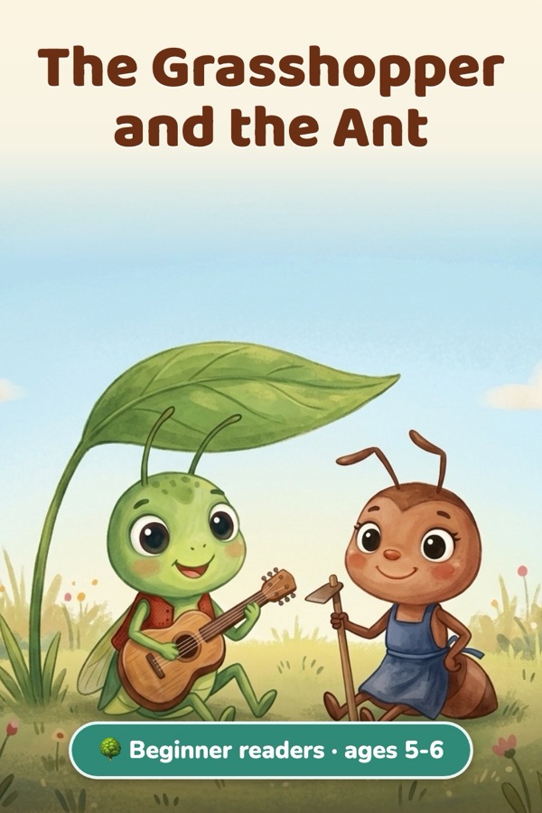 The Grasshopper and the Ant · Beginner readers (ages 5-6)