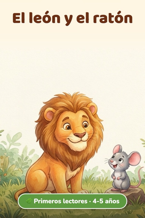 El león y el ratón