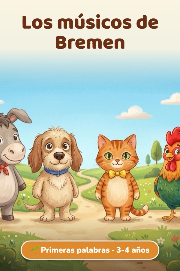 Los músicos de Bremen · Primeras palabras (3-4 años)