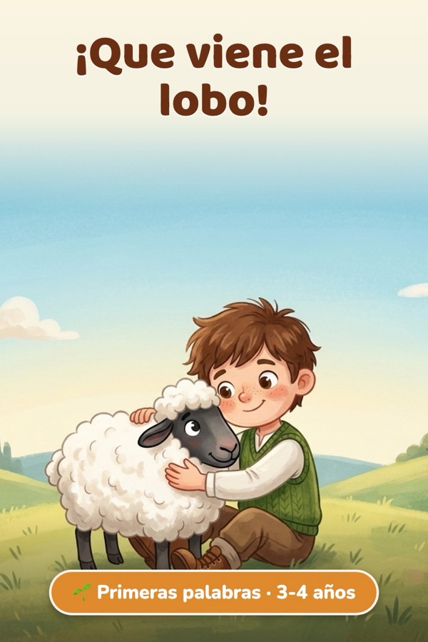 ¡Que viene el lobo! · Primeras palabras (3-4 años)
