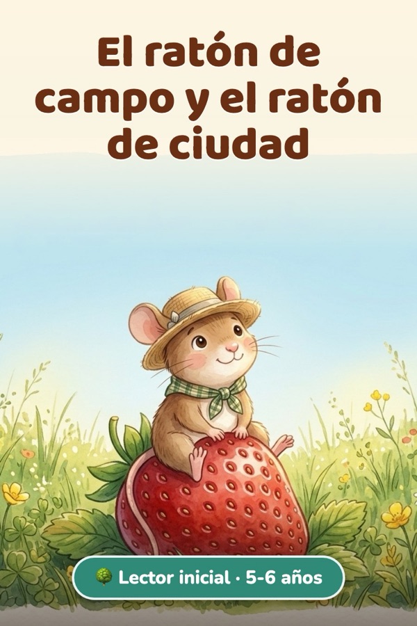 El ratón de campo y el ratón de ciudad · Lector inicial (5-6 años)
