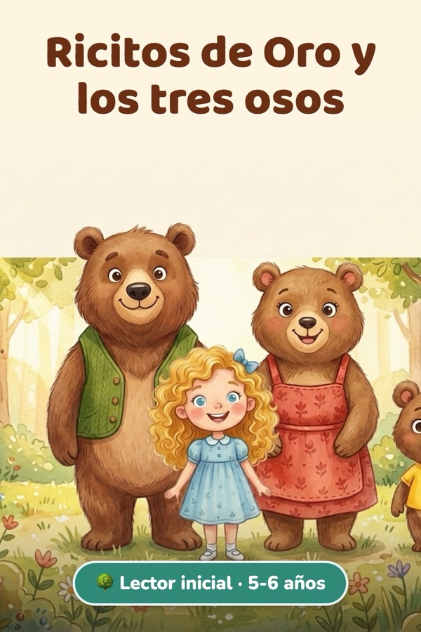 Ricitos de Oro y los tres osos · Lector inicial (5-6 años)