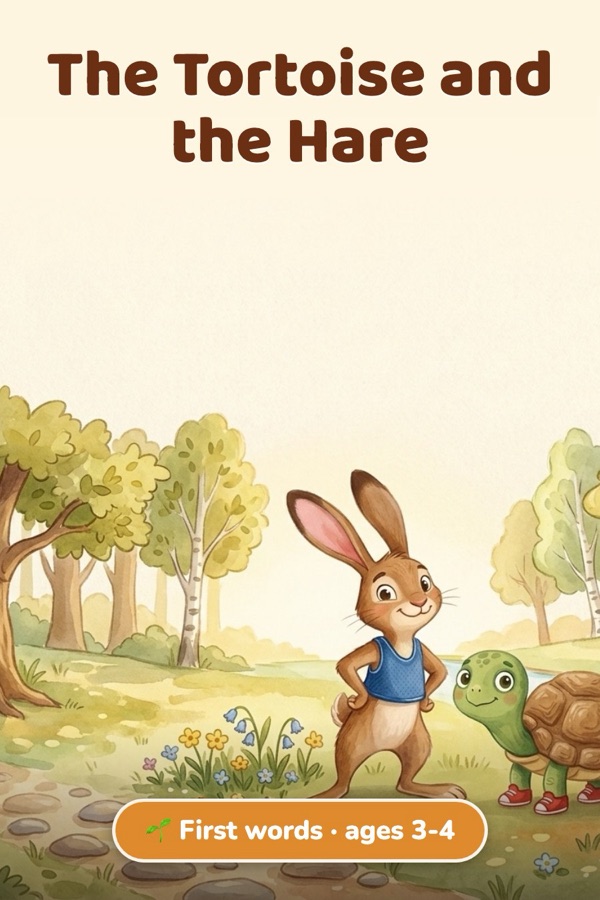 The Tortoise and the Hare · First words (ages 3-4)