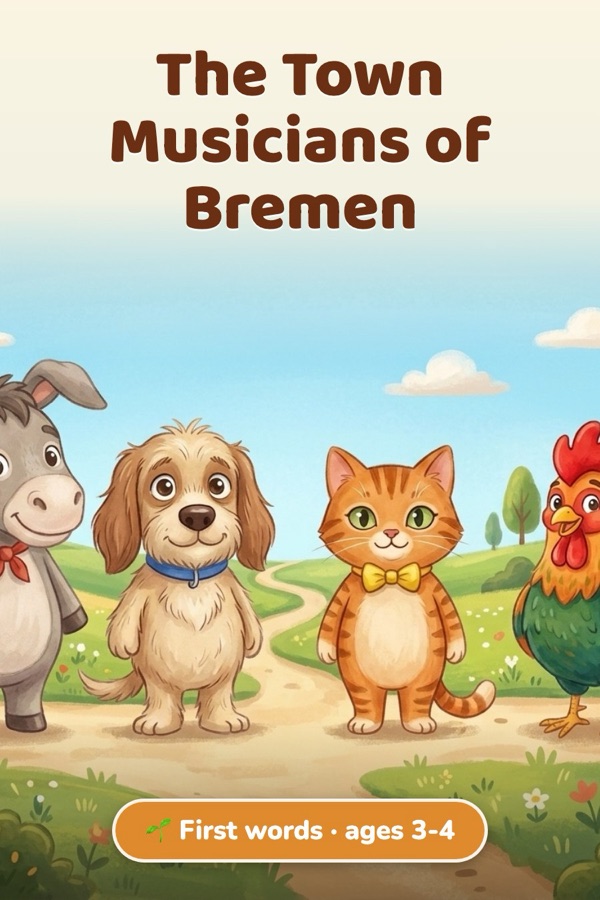 The Town Musicians of Bremen · First words (ages 3-4)