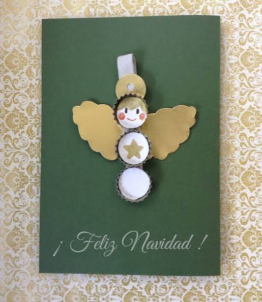 Tarjeta de felicitación con chapas