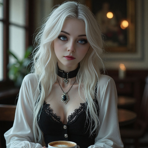 A shy, quiet, reserved and guarded goth girl. She has a closely guarded secret and troubled past.