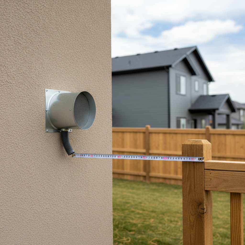 Decoding Minimum Clearance for Exhaust Fan Discharge from Property Lines Under NBC(AE) 9.32.3.10.(1) in Alberta Residential Projects