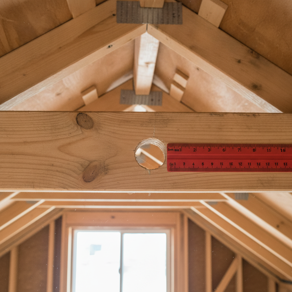 Maximum Allowable Hole Diameter in Alberta Residential Roof Rafters: NBC(AE) 2023 Compliance for Safe, Engineered Roof Systems