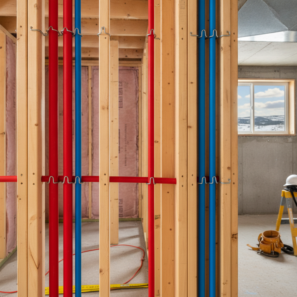 Maximum Spacing for PEX Water Pipe Supports Under NBC 9.31.4.12 in Alberta Multifamily Residential Construction