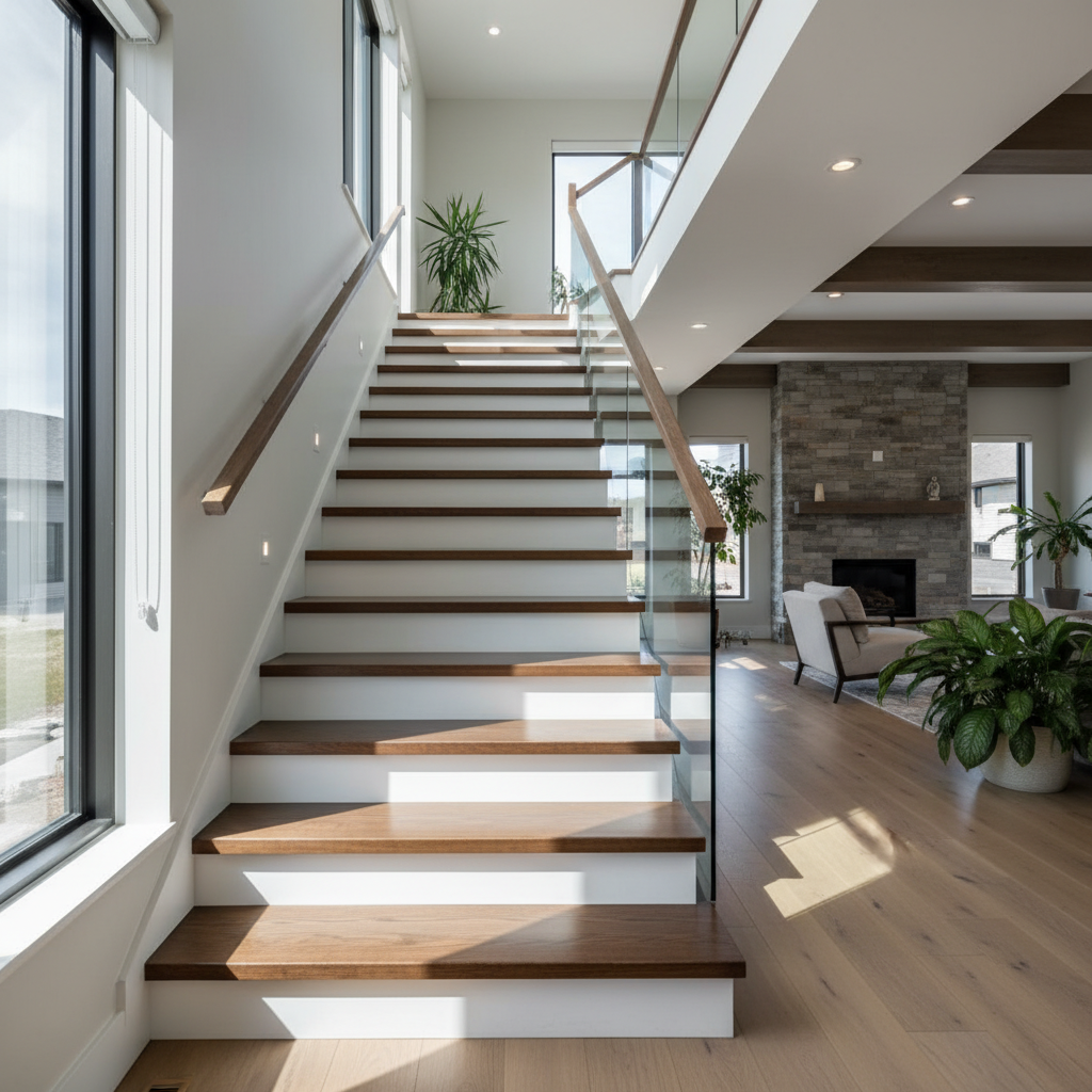 Maximum Number of Risers in a Single Flight of Interior Residential Stairs Under NBC 9.8.4.3.(1) in Alberta
