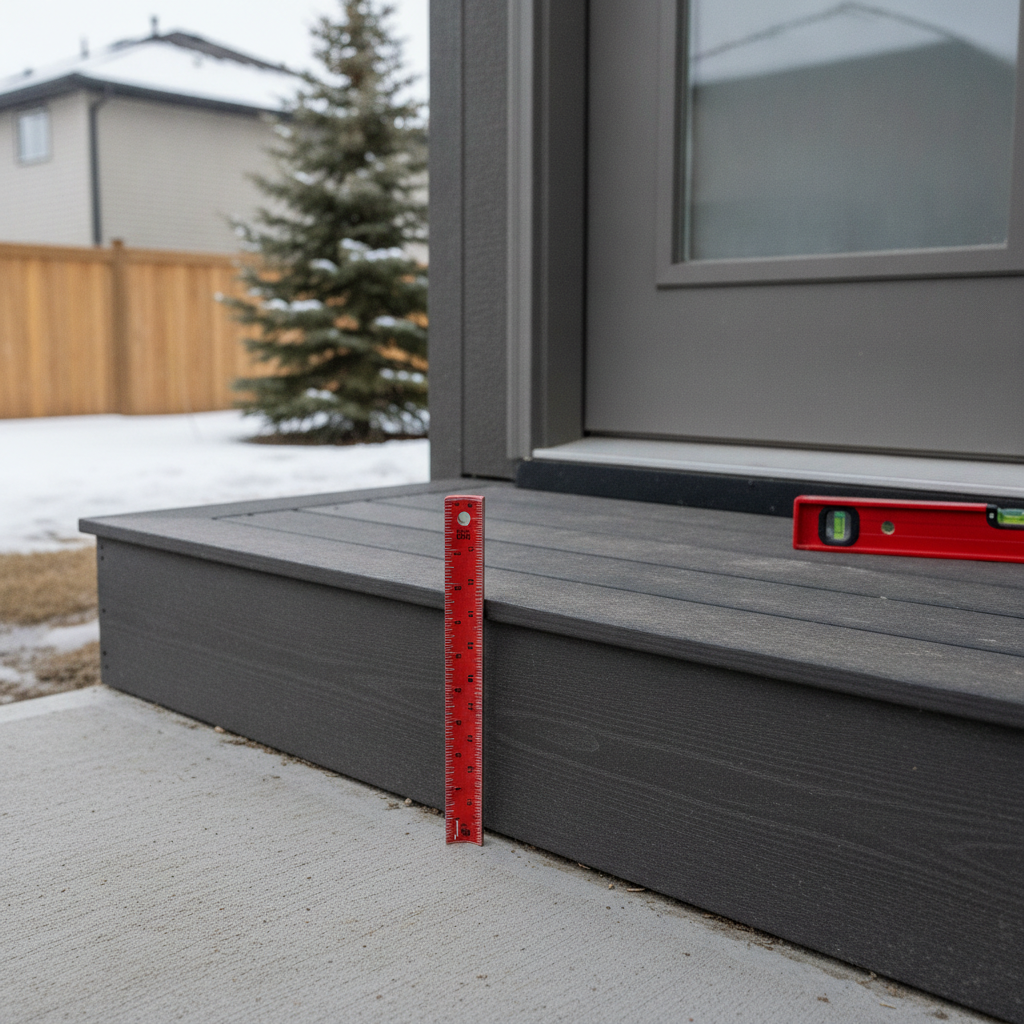 Maximum Allowable Height for an Exterior Door Step in Alberta: Code, Risks & Best Practices