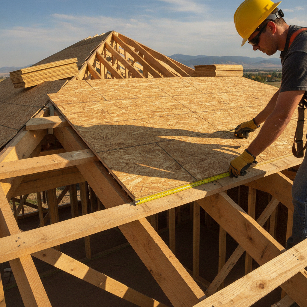 Maximum Allowable Span for 9.5 mm (3/8") Roof Sheathing under NBC 9.23.16.2.(1) in Alberta