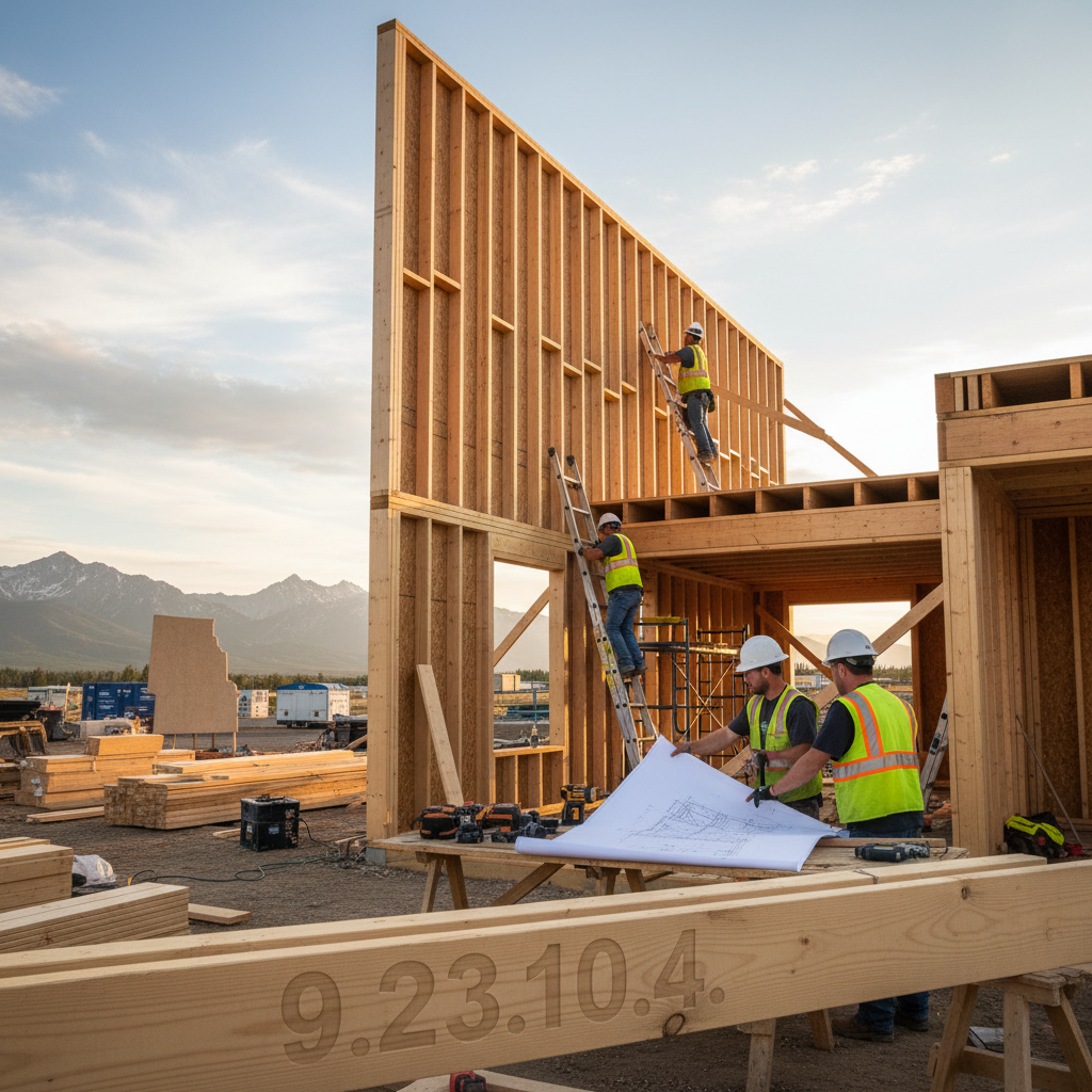 Maximum Allowable Unsupported Height for Non-Loadbearing Wood-Frame Walls Under NBC 9.23.10.4.(1) in Alberta