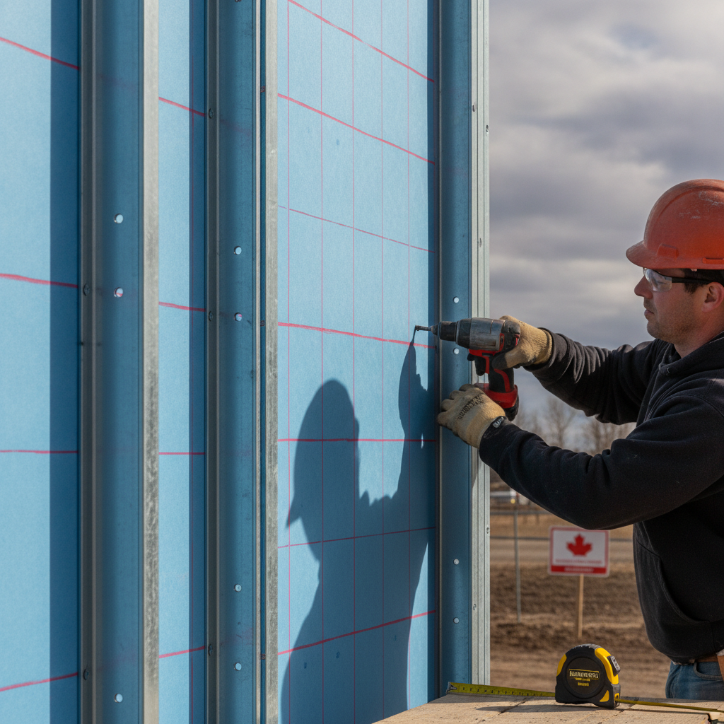 Minimum Fastening Requirements for Gypsum Board Exterior Sheathing Under NBC 9.6.3.2.(1) in Alberta Residential Construction