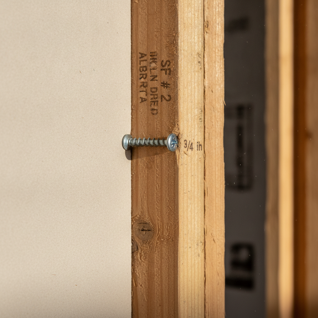 Minimum Penetration Depths for Gypsum Board Fasteners: Deep Dive into NBC(AE) 2023 Requirements in Alberta