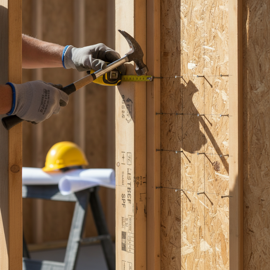 Minimum Nail Length & Spacing for Wood Structural Panel Bracing under NBC 9.23.11.8.(7): A Deep-Dive for Alberta Multifamily Construction